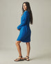 Women's Popover Dress - Classic Blue